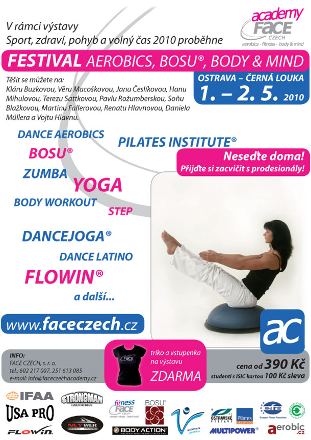 FESTIVAL AEROBICS, BOSU&reg;, BODY & MIND OSTRAVA