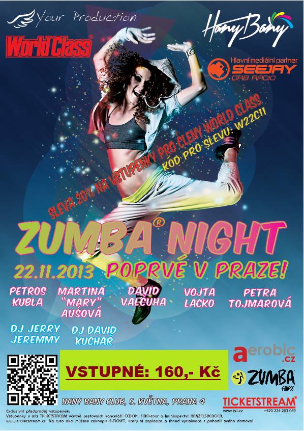 Zumba® Night Party poprvé v České republice! Zumba® Night Party poprvé v České republice!