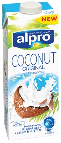 Kokosový nápoj Alpro navodí chuť Vánoc i exotiky