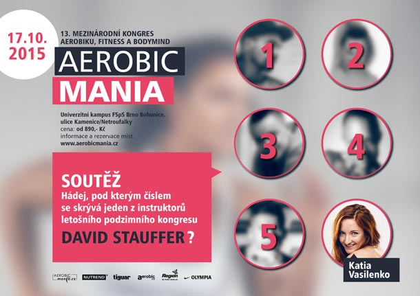 Soutěž o bombastickou cenu pokračuje druhým kolem: Vyhrajte vstupenky na podzimní i jarní kongres Aerobicmania Soutěž o bombastickou cenu pokračuje druhým kolem: Vyhrajte vstupenky na podzimní i jarní kongres Aerobicmania