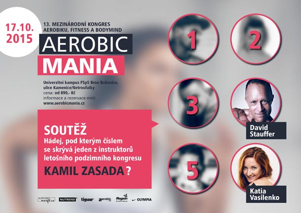 Soutěž o bombastickou cenu pokračuje třetím kolem: Vyhrajte vstupenky na podzimní i jarní kongres Aerobicmania Soutěž o bombastickou cenu pokračuje třetím kolem: Vyhrajte vstupenky na podzimní i jarní kongres Aerobicmania