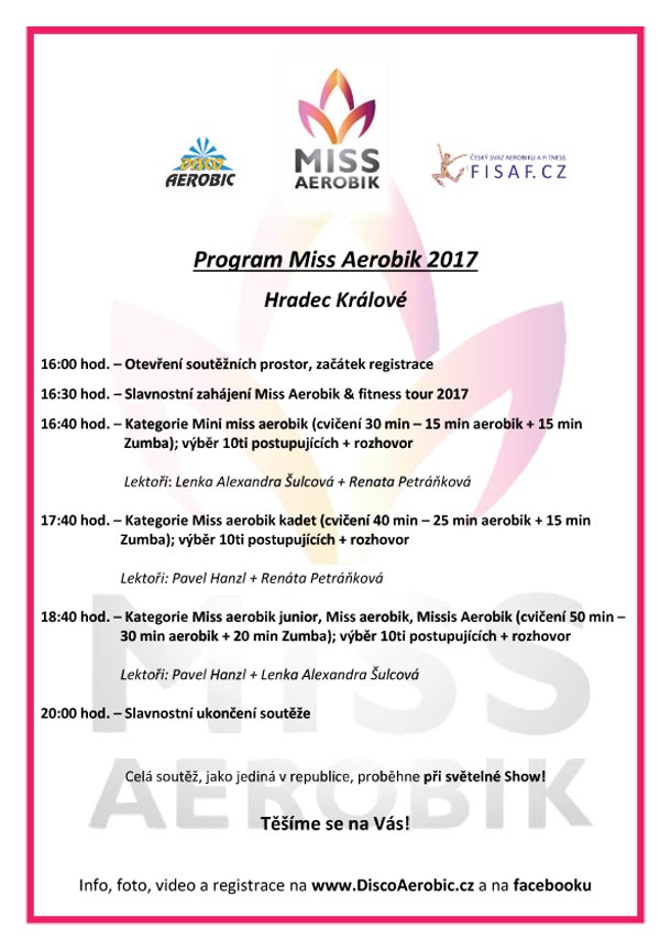 28. května 2017 - Miss Aerobik & Fitness Tour 2017