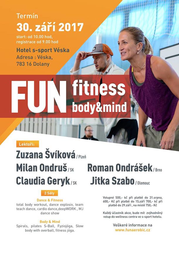 FUN fitness body & mind Jiřinky Skřivánkové: NA CO NOVÉHO SE MOHOU LETOS NÁVŠTĚVNÍCI TĚŠIT?