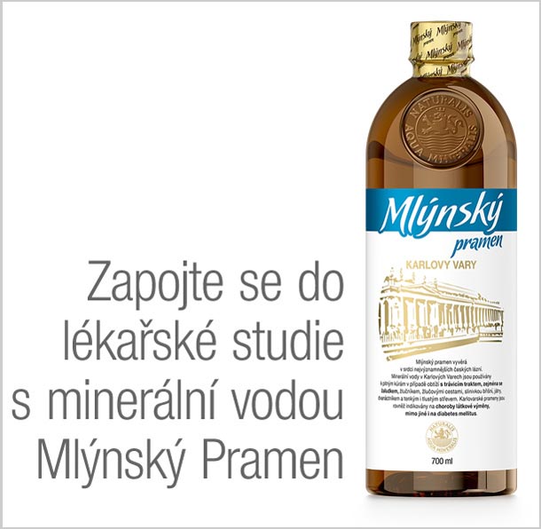 Přihlaste se: Hledají se ženy a muži, které trápí problémy se zažíváním pro zapojení do lékařské studie s minerální vodou Mlýnský pramen