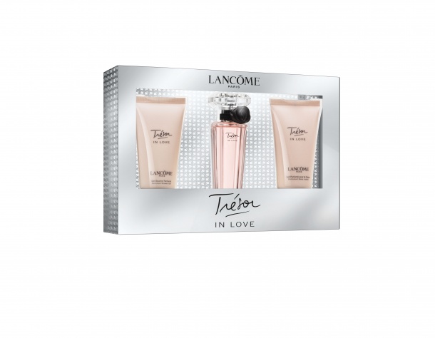 Dárkové kazety Lancôme s úžasnou vůní Trésor in Love.