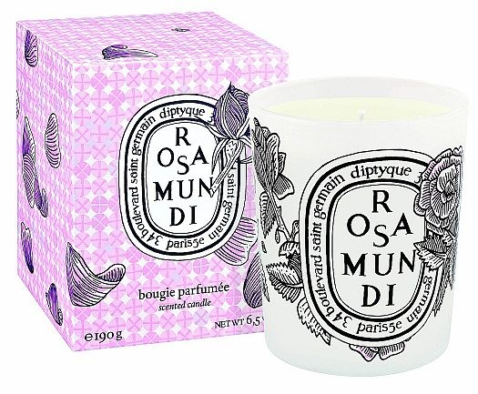 Diptyque oslavuje růži speciální limitovanou edicí vonné svíčky nesoucí sladké jméno Rosamundi (‘Růže světa’)