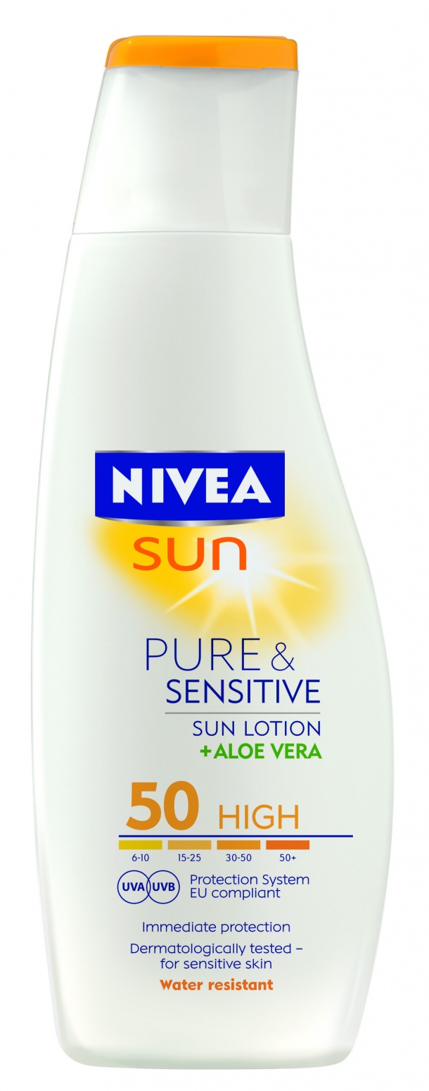 Mléko NIVEA na opalování Sensitive OF 50