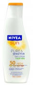 Mléko NIVEA na opalování Sensitive OF 50