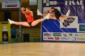 Daniel Komarov a Kateřina Šmejkalová v akci na FISAF AEROBIC and DANCE 2012