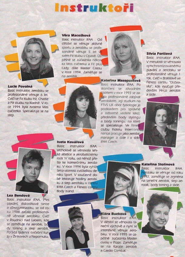 Fotogalerie: Lektoři a instruktoři IFAA v roce 1996
